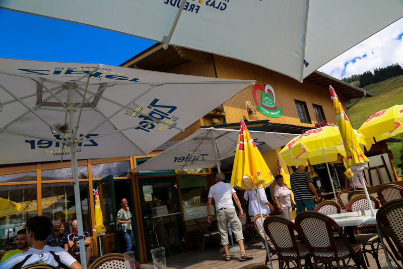 Die Asteralm in der Nähe der Kohlmaiskopf-Mittelstation.